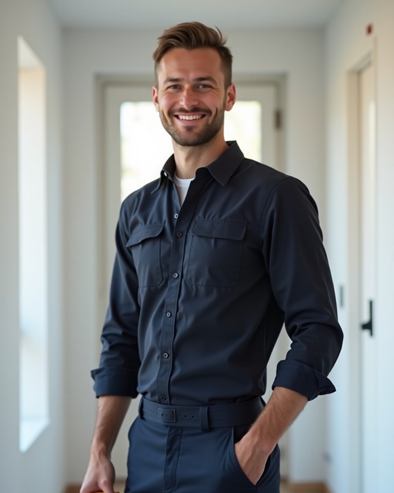 Elektriker bei der Arbeit